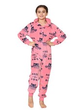 Kids Girls Boys Fleece A2Z Onesie One Piece Pyjamas PeekaBoo Print Sleepsuit