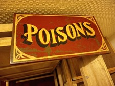 Vintage Poison Sign chemist