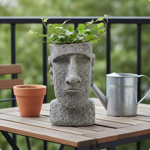 Face flower pot decorative - pot,