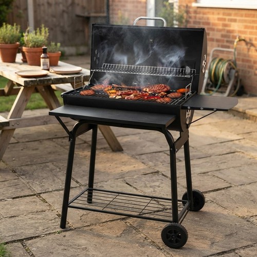 Charcoal bbq grill - 2-in-1,