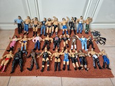 BUNDLE of 29 x WWE / WWF Wrestling Action Figures WRESTLERS JOB LOT JAKKS Mattel