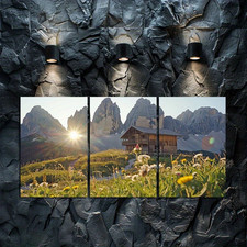 3pcs Alpine Meadow & Mountain