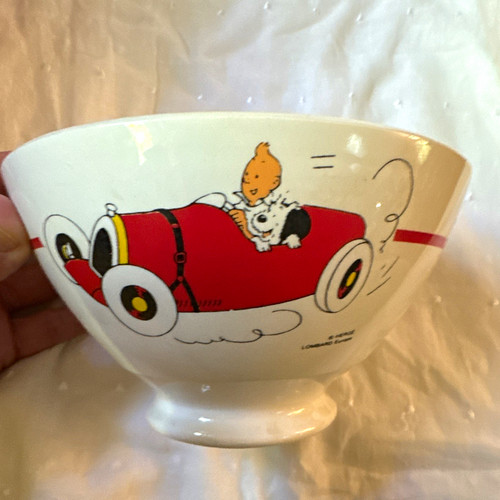 Tintin and snowy bowl - and,