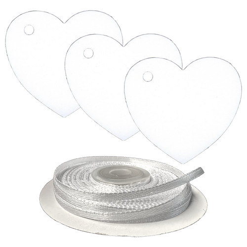 100 heart tags - heart,