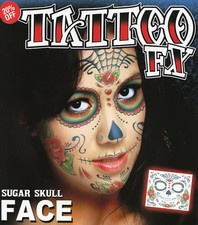 Day of the Dead Face Temporary