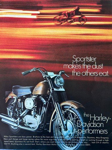 Vintage 1970 harley davidson - vintage,