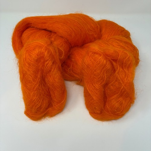 366g orange vintage mohair - 366g, 'mohair