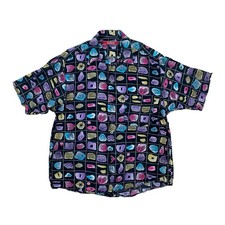 VINTAGE 80s/90s Funky Shirt M