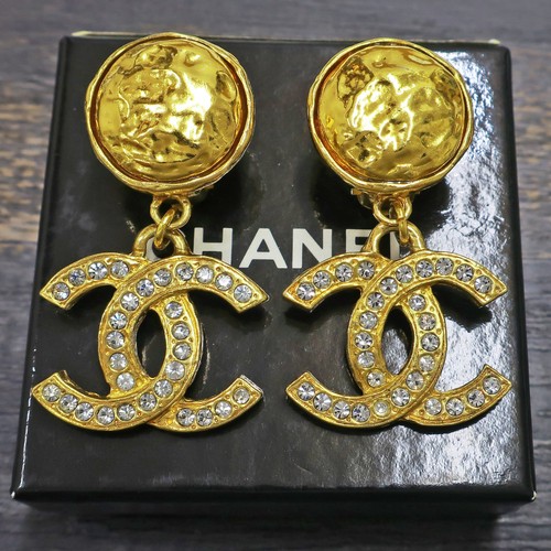 Chanel gold plated - cc, logos