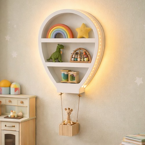 Wooden balloon led - wooden,