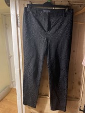 M&S Black Straight Embossed