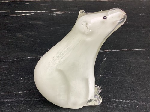 Encased white art glass - encased,
