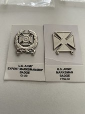 2 US Army Shooting badges