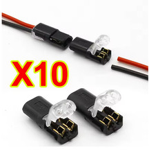 10X 12V 2Pin Cable Wire Connector Plug Waterproof Sealed For Electrical Car