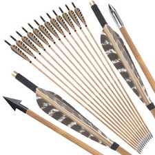 33" Bamboo Arrows 5" Feather