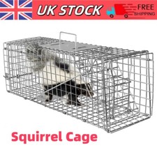 Large Metal Squirrel Cage Live Animal Cage Trap Heavy Raccoon Traps Pet Catcher