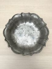 Antique Heavy Pewter Dish