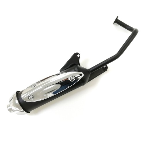 Silencer exhaust black - black, chrome