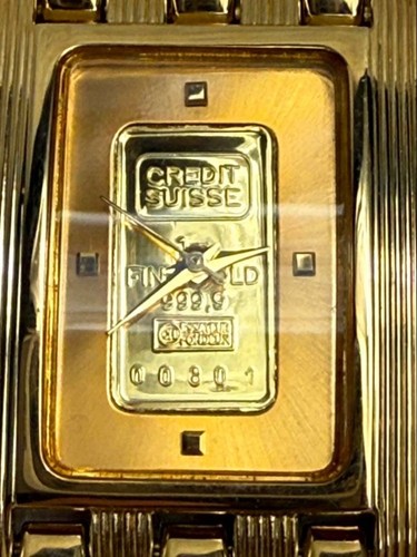 Credit suisse ingot watch - suisse, 24k