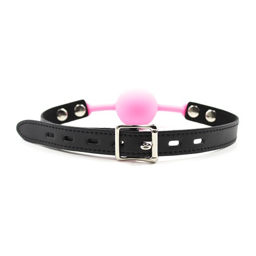 Pink ball gag oral fixation - pink,