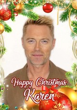 PERSONALISED RONAN KEATING CHRISTMAS CARD