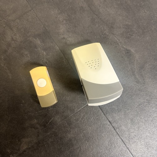 Cream grey doorbell - cream/grey, push