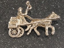 brooch pony and cart marcasite