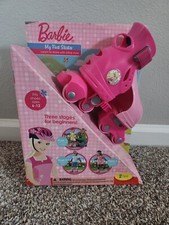 FISHER PRICE BARBIE 2008 NEW My First Skates Roller Skates Pink RARE PACKAGING 