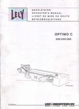 LELY MOWER OPTIMO C 205 240