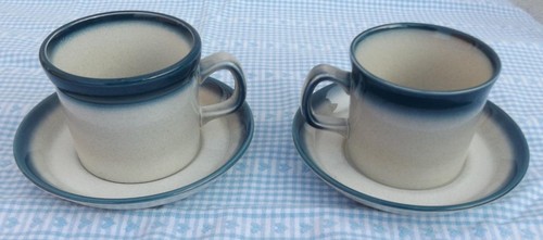 Wedgwood blue pacific tea cups - blue,