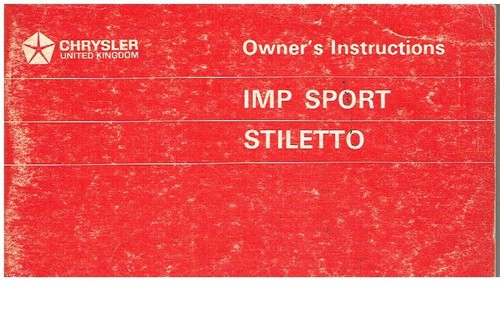 Sunbeam imp sport stiletto - sunbeam,