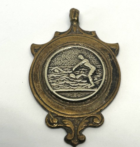 Vintage bronze swimming diving - bronze,