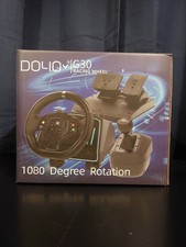 Doyo G30 Universal Gaming Racing Steering Wheel with Pedals & Gears Driving UK