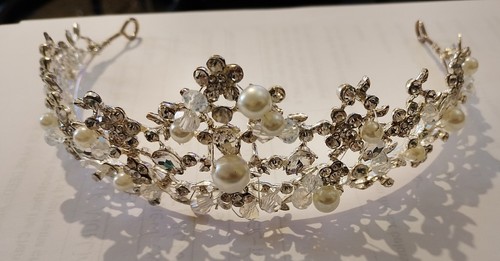 Bridal tiara silver colour - silver,