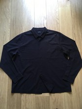 Next Men's Long Sleeve Black Designer Shirt 2XL Pit2pit Meas 66cms Preowned