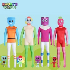 2025 Kids Dandy's World Cosplay Costume Halloween Role Playing Jumpsuit+headgear