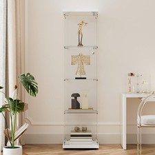 Beauty4U 4-Shelf Glass Display