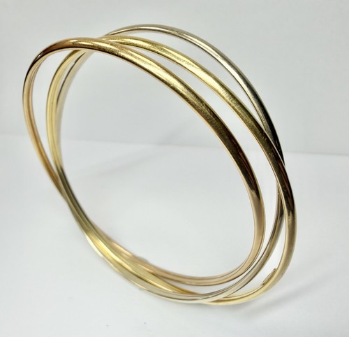 18ct gold interlinked - interlinked, bangles