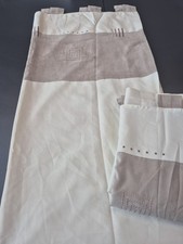 Modern used tab top 44x88 in natural with decorative beige top panel