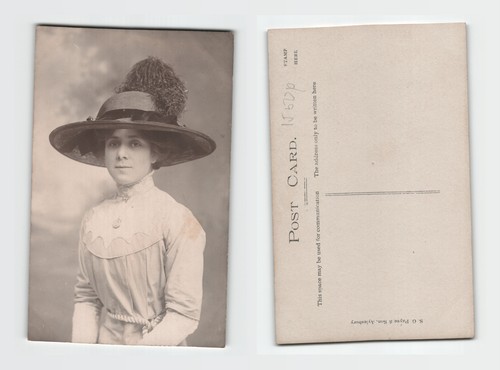 Postcard edwardian lady - postcard,