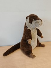 Vintage Doramouse & Co Dora Designs Doorstop Plush Fabric Otter 14 Inches 