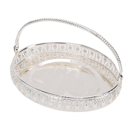 Sturdy oval decorative tray - oval,