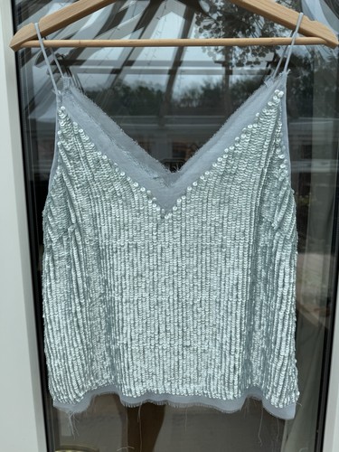 Asos pale blue silver sequin - asos,