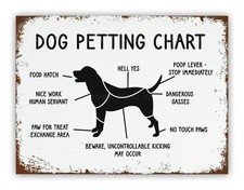 Funny " Dog Petting Chart "