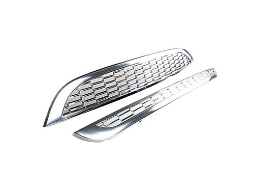 Chrome front grille - front, j