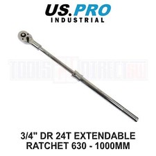 US PRO INDUSTRIAL 3/4" DR Extendable Ratchet 630mm to 1000mm 4168