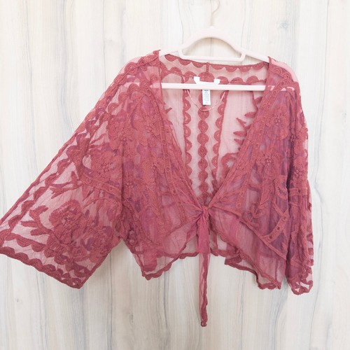 Womens lace sheer cropped - womens,