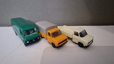 Herpa Ford Transit Flat Bed White Yellow Canopy Mercedes Benz 508 D 1/87 Scale