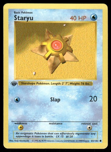 Pokemon cards staryu 102 - staryu, 65/102