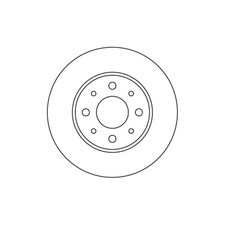 2x Brake Discs Vented For Fiat